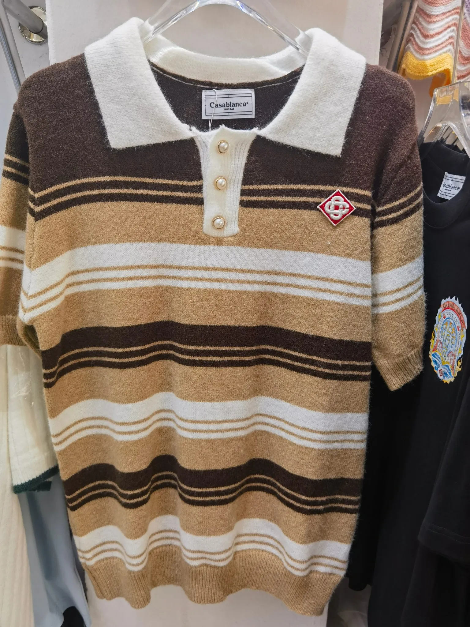 Casablanca Brown Polo ， ，Size S.M.L.XL
